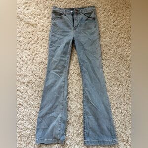 Express Womens Flare Blue Jeans